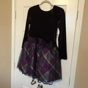 Long Sleeve Purple Dress